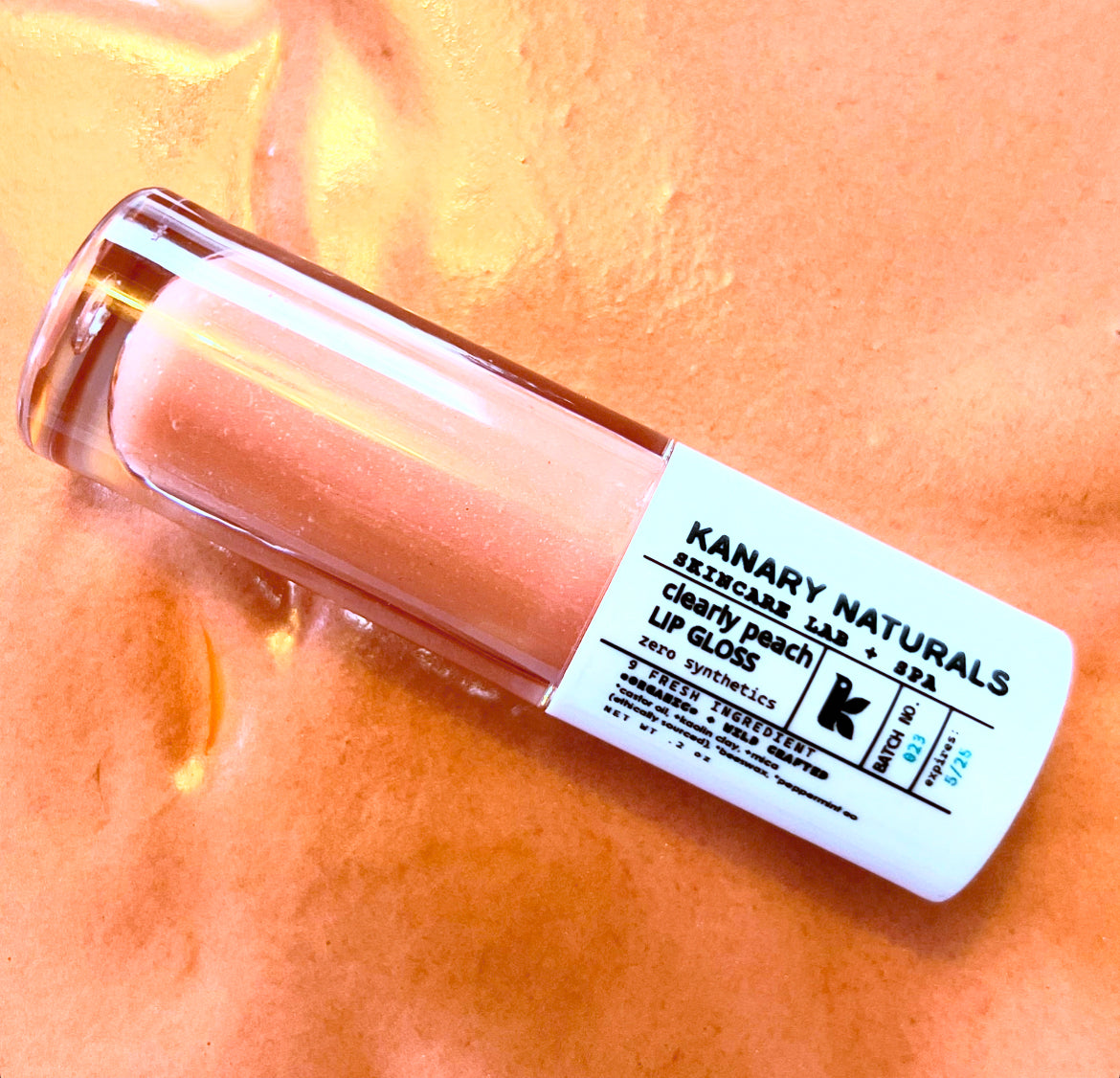 lip gloss/ PINK PRISM AND CLEARLY PEACH